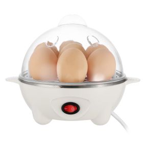 1Pc Electric Egg Cooker 7-Capacity Hard-Boiled Egg Maker With Auto-Off Measuring Cup For Hard Boiled Steamed Vegetables Seafood Dumplings (Option: White)